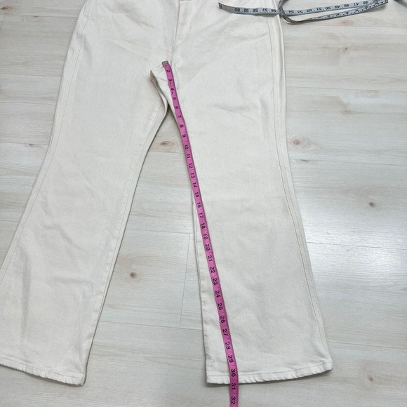 NEW J Jill Denim Jeans Women Size 18 Cream Modern Slim Boot Cut Stretch - Picture 9 of 14
